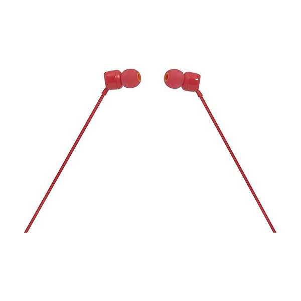 JBL - Tune 110 wired in ear headphones red