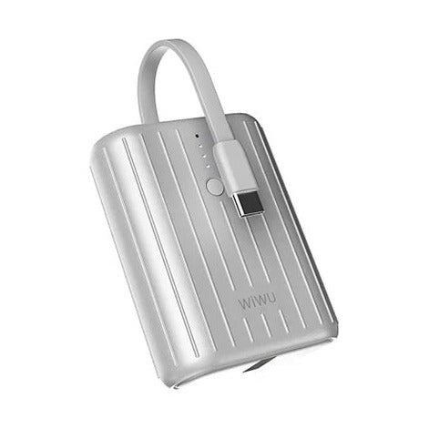 Wiwu - 22.5W Trunk Power Bank Wi-P028 10000Mah Silver