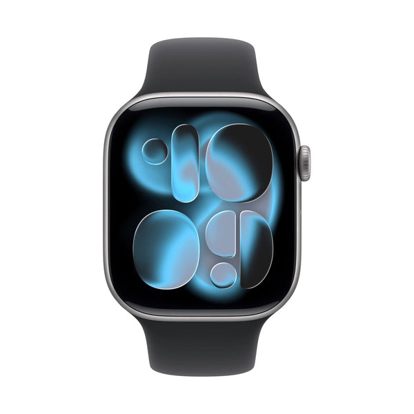 Apple Watch Series 11, (GPS) 46mm, Space Grey - AIuminum  - Black - M/L