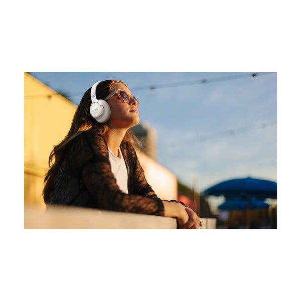 سماعات JBL Tune 780NC اللاسلكية فوق الأذن بخاصية إلغاء الضوضاء التكيفية - أبيض
