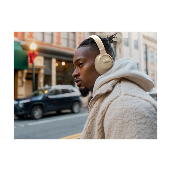 JBL Tune 780NC Wireless Over-Ear Adaptive Noise Cancelling Headphones - Beige