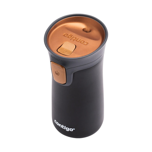 Contigo Autoseal Pinnacle Vacuum Stainless Steel Travel Mug 300 Ml, Black W/Bronze Lid