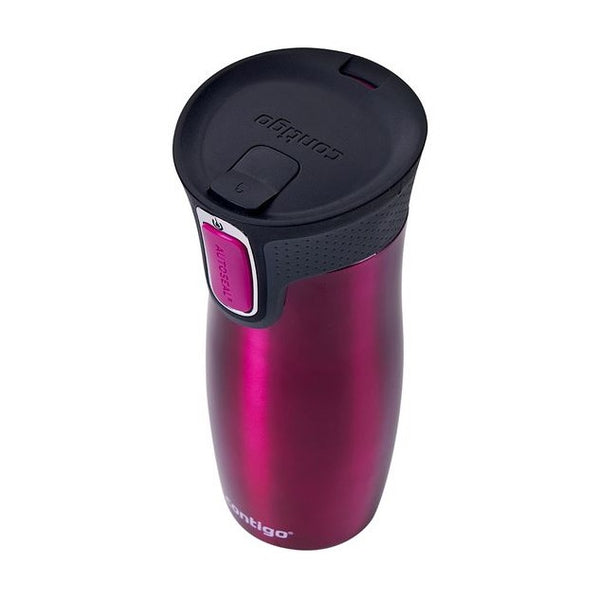 Contigo Autoseal West Loop Vacuum Insulated Stainless Steel Travel Mug 470 ML, Raspberry