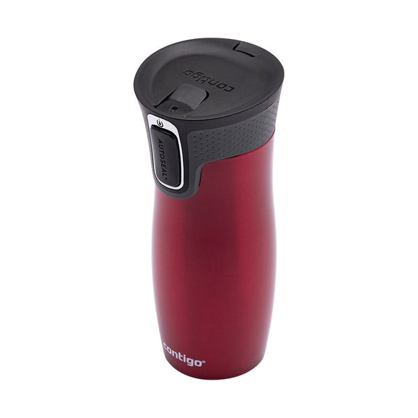 Contigo Autoseal West Loop Vacuum Insulated Stainless Steel Travel Mug 470 ML, Red