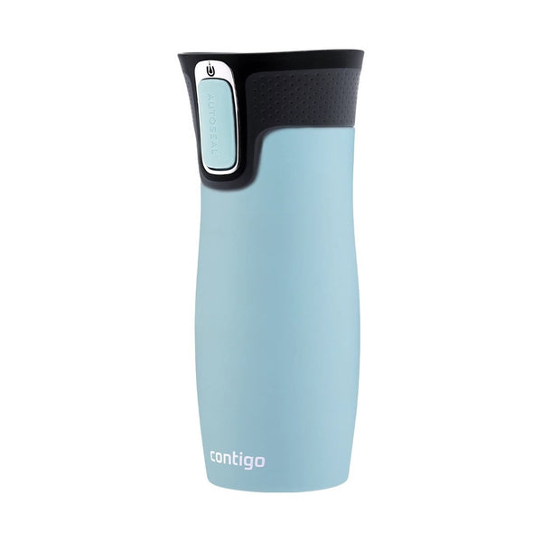 Contigo Autoseal West Loop Vacuum Stainless Steel Travel Mug 470 Ml, Iced Aqua
