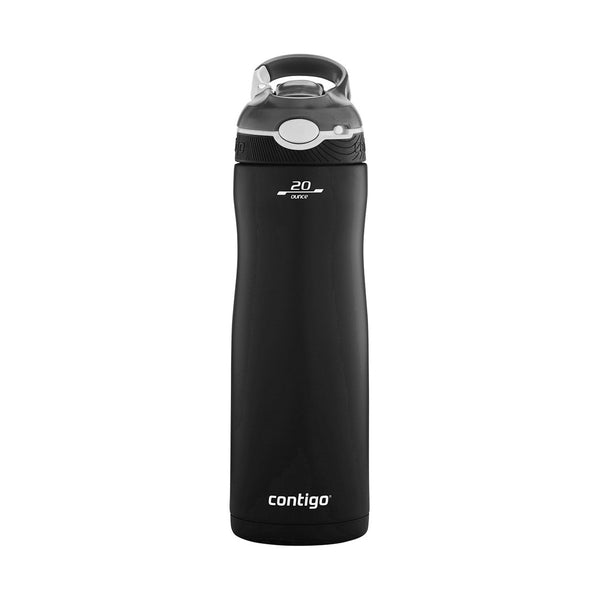 Contigo Autospout Ashland Chill - Vacuum Stainless Steel Water Bottle 590 Ml, Matte Black