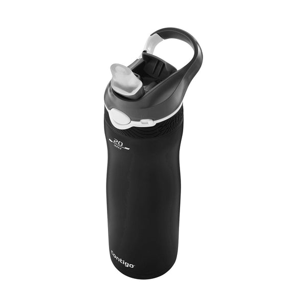 Contigo Autospout Ashland Chill - Vacuum Stainless Steel Water Bottle 590 Ml, Matte Black