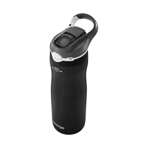Contigo Autospout Ashland Chill - Vacuum Stainless Steel Water Bottle 590 Ml, Matte Black