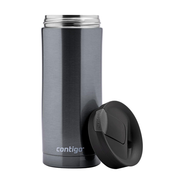 Contigo Snapseal Huron Vacuum Insulated Stainless Steeel Travel Mug, 470 ml, Gunmetal