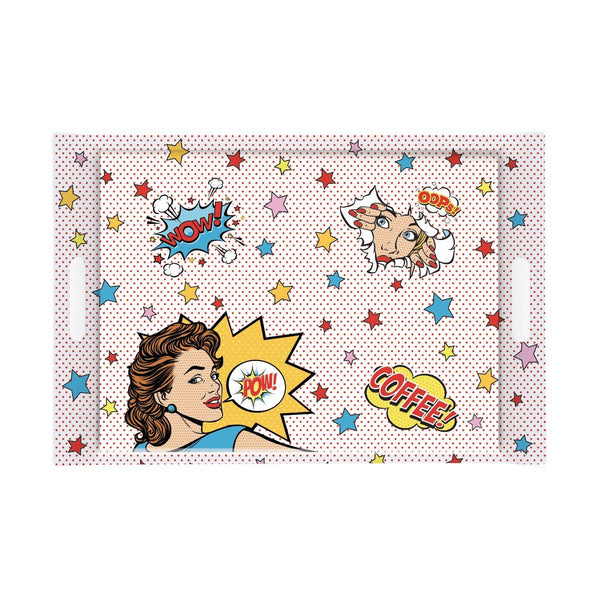 EASY LIFE Pop Art Tray W.Handles 49X34Cm