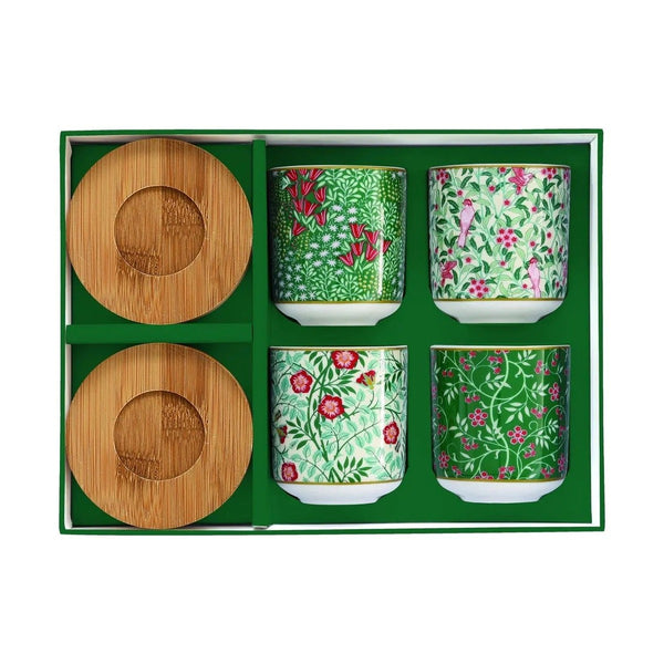 Easy Life - Floral Fantasy 8Pc Coff.Cup&Saucer Set Porc&Bamb 110Ml