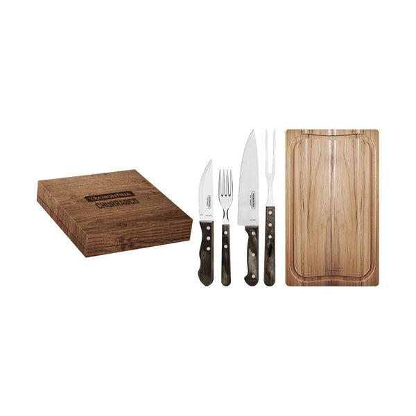 Tramontina Polywood Bbq Set 15 PC Wood Box