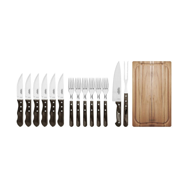 Tramontina Polywood Bbq Set 15 PC Wood Box
