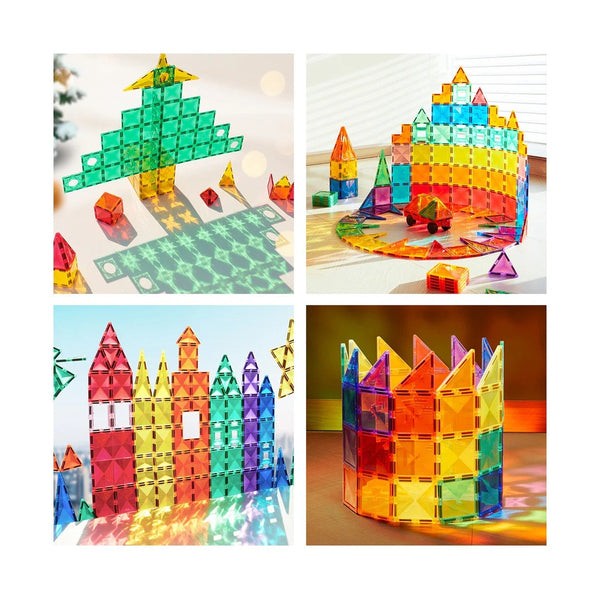 Mideer - Colorful Magnetic Tiles - 100Pcs