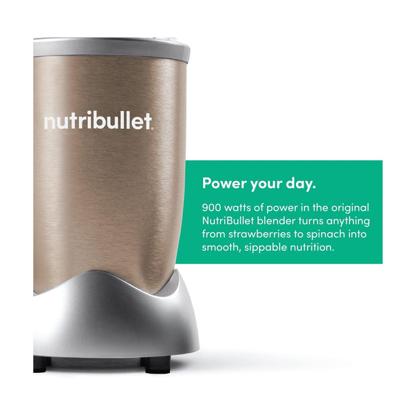 Nutribullet Pro 12-Piece High-Speed Blender Mixer System, 900 Watts, Nb9-1212 - Copper Gold