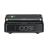 Alarm Clock Radio With 5W Wireless Charger For Mobile, Fm Radio With 10 Station
