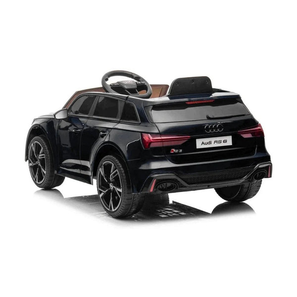 Audi RS6 Licensed R/C Ride on Car - 12V Electric – Black
