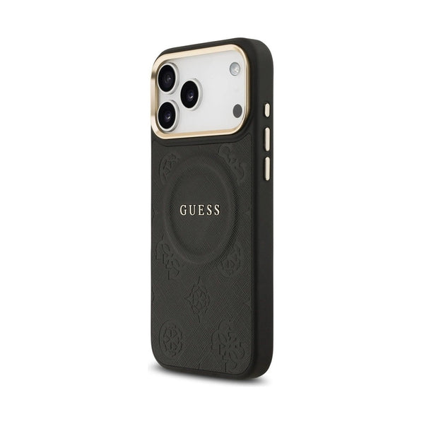 GUESS - MAGSAFE LEATHER CASE IPHONE 17 PRO MAX - BLACK