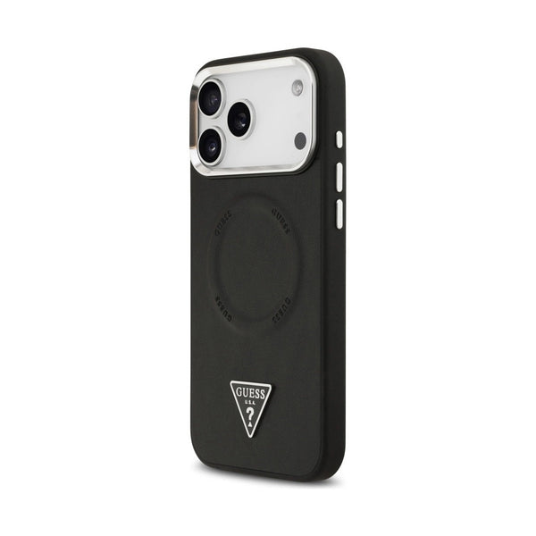 GUESS - MAGSAFE PU LEATHER CASE IPHONE 17 PRO MAX - BLACK
