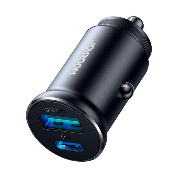 Joyroom A+C 30W car charger, Gray - C-C Cable