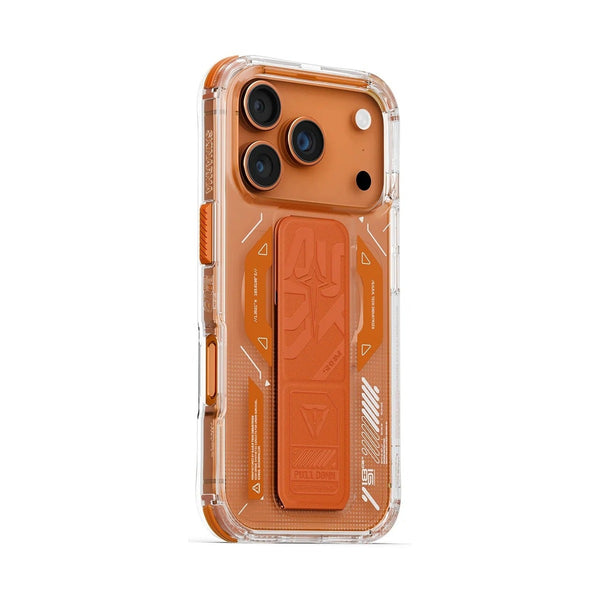 Skinarma Helio Mag-Charge Case with Grip-Stand for iPhone 17 Pro - Orange
