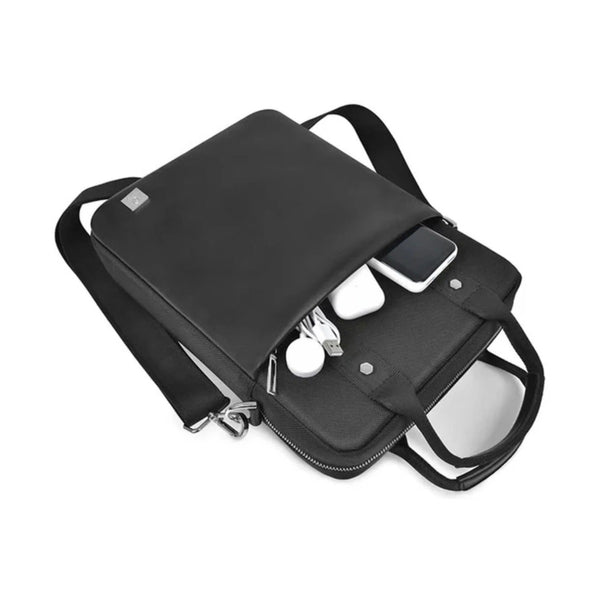 Wiwu - 14'' Hali Vertical Layer Bag - Black