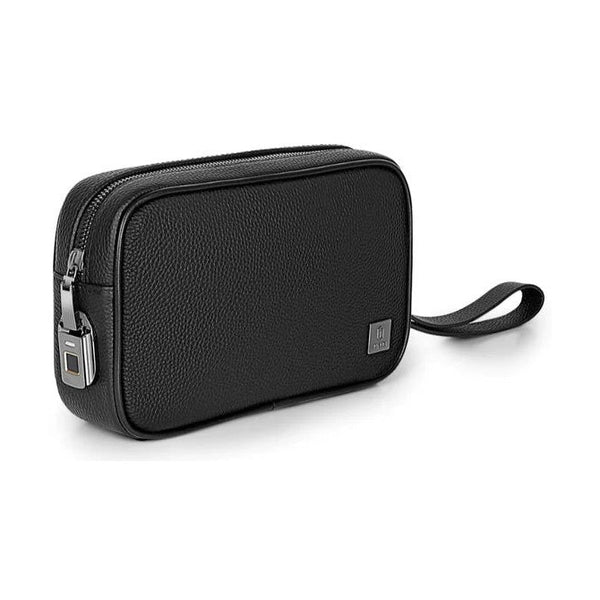 Wiwu - Master Genuine Leather Fingerprint Lock Pouch - Black