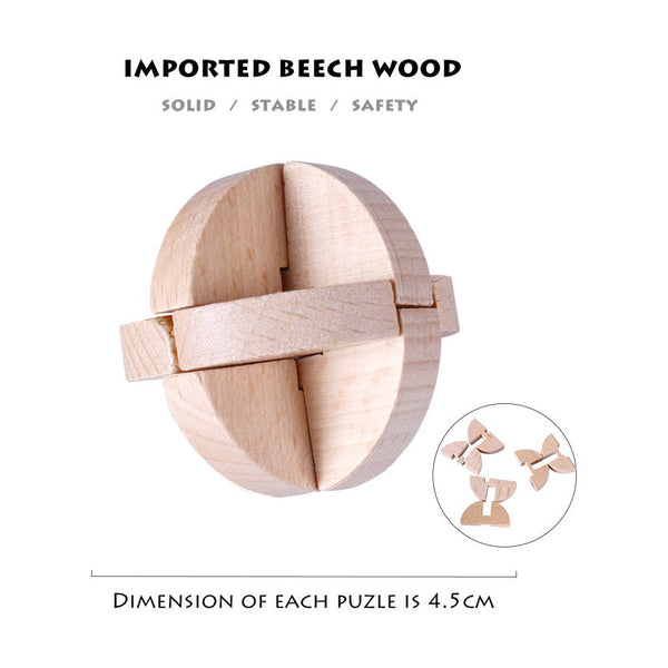 6 Wooden Puzzle Set