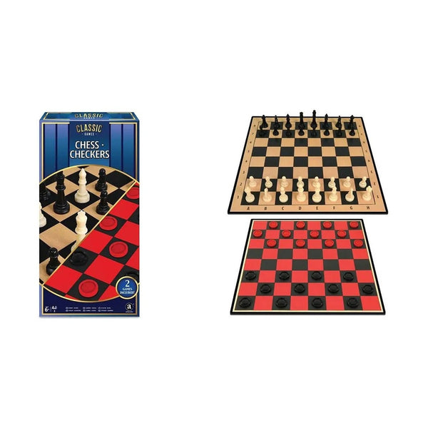 Ambassador Classic Games 2 In 1 Chess Checkers