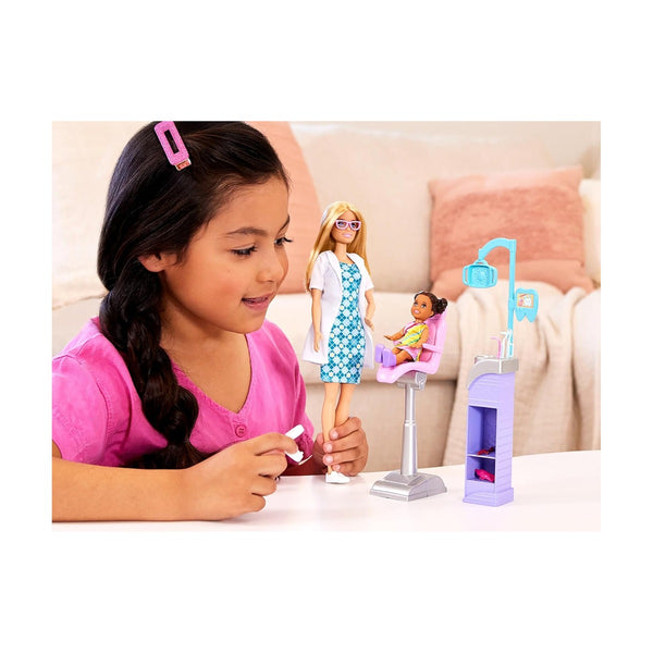 Barbie Careers Playset, Dentist Set With Blonde Fashion Dol