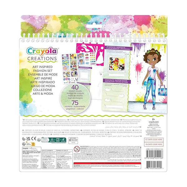 Crayola - Crayola Creations Art History Fashion Sketch Portfolio