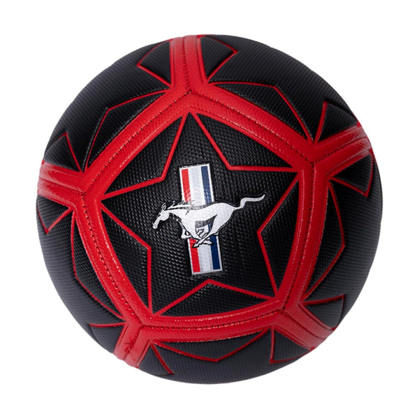 Ford Mustang Black Football with Grid Design for Kids and Adults