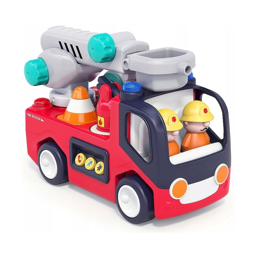 Hola Early Learning Fire Engine Toy with Lights, Sounds and Rotating Ladder