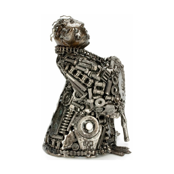 Metal Art - Yoda Inspired Recycled Metal Art Sculpture