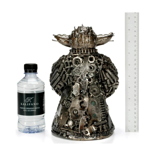Metal Art - Yoda Inspired Recycled Metal Art Sculpture
