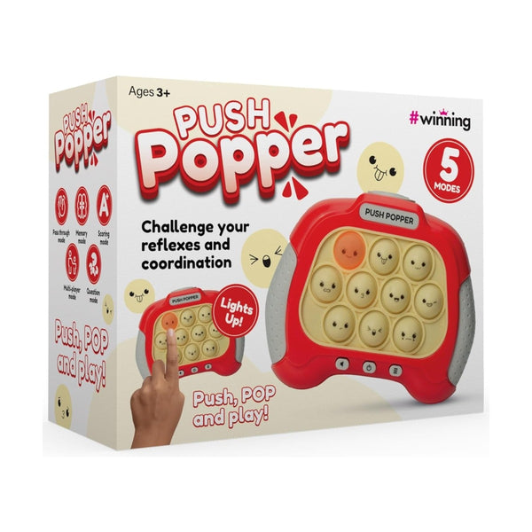 The Source Push Popper Game - Red