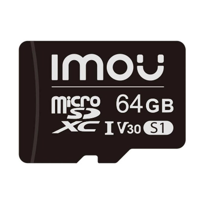 بطاقة ذاكرة Imou ST2-64-S1 بسعة 64 جيجابايت من نوع microSDXC - الفئة 10 UHS-I U3
