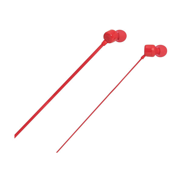 JBL - Tune 110 Wired In Pure Bass Sound Hands-Free Calls, Red