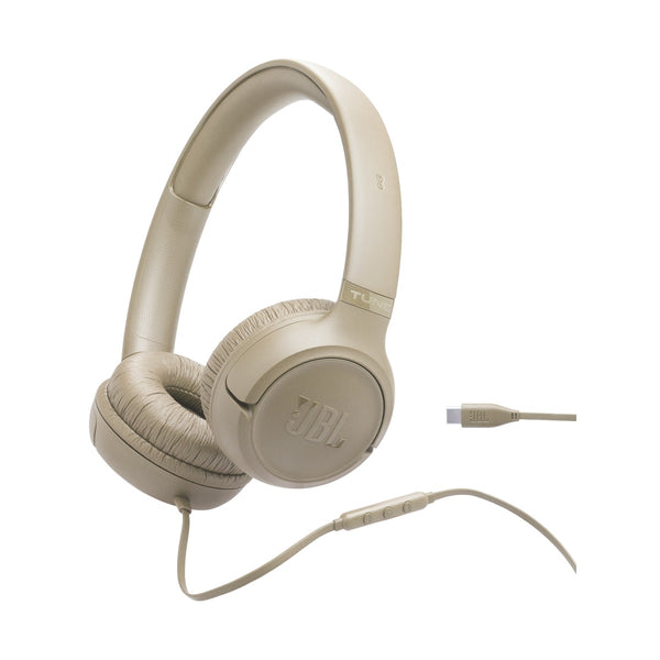 JBL - Tune 530C Comfortable Wired Headphones, Beige