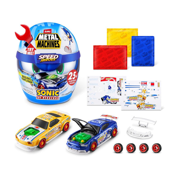Zuru Metal Machines  - Sonic The Hedgehog Speed Heroes Helmet Playset