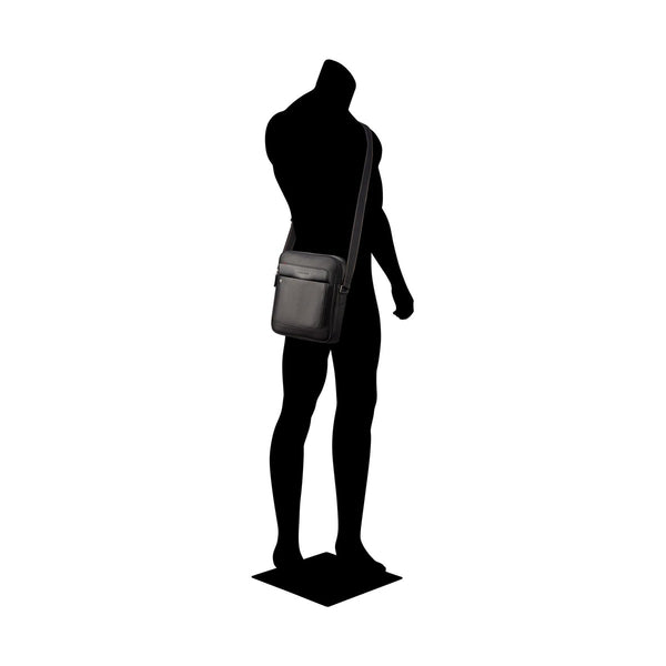 Roncato Alaska 2 - Compartment Crossbody Bag Black
