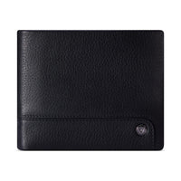 Roncato Alaska Horizontal Wallet Black - Italian Nappa Leather