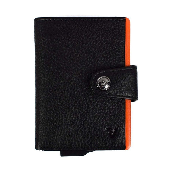 Roncato Iron 4.0 Credit Card Holder 7.5X10.5X2 Nero/Arancio
