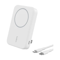 Belkin BoostCharge Pro Qi2 15W Magnetic Power Bank 8K with Kickstand, White