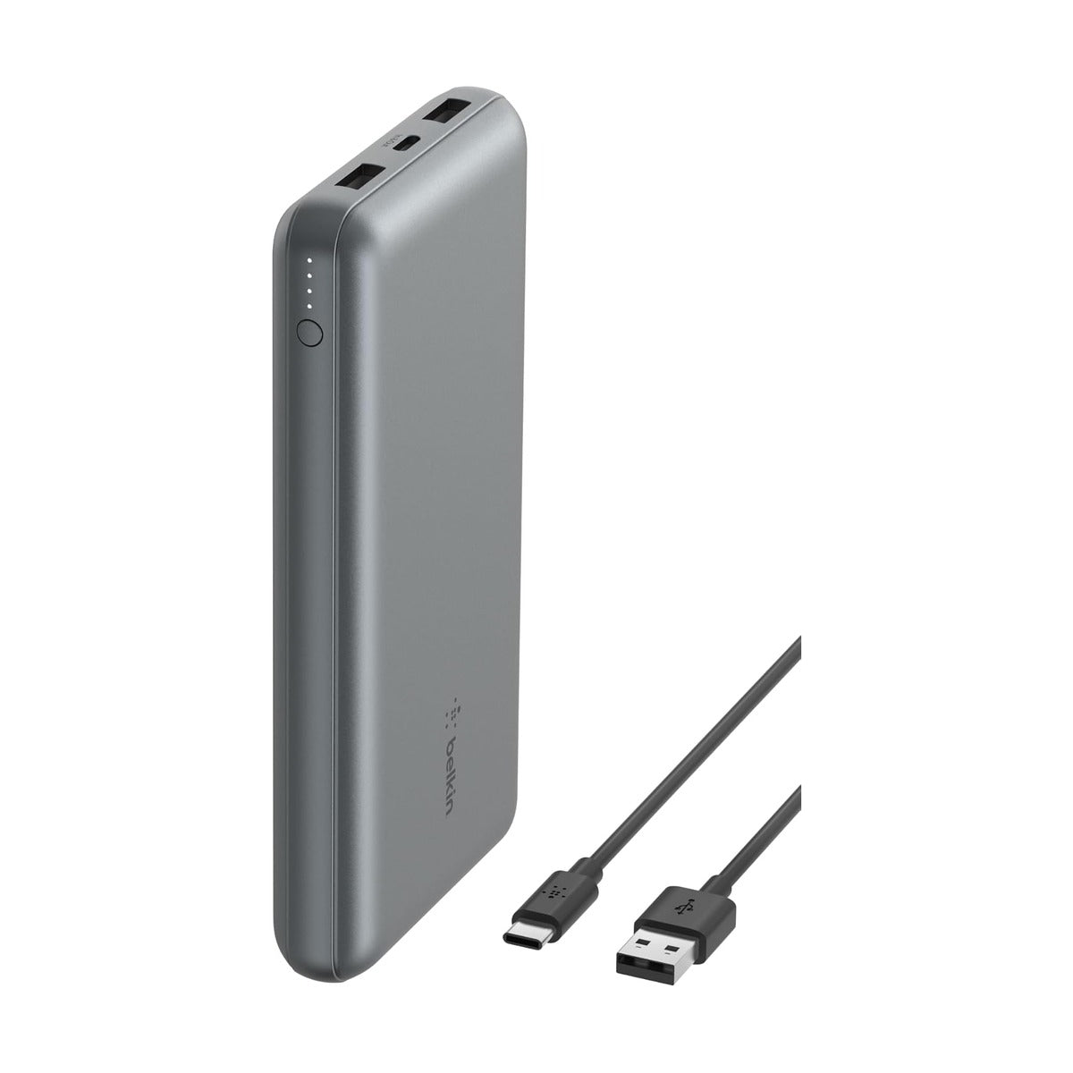 Belkin BoostCharge 3-Port 10K Power Bank Grey - 15W USB-C Output