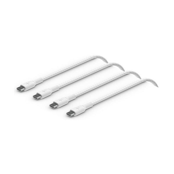 Belkin - Boostcharge Braided USB-C To USB-C 1M, White, 2Pack