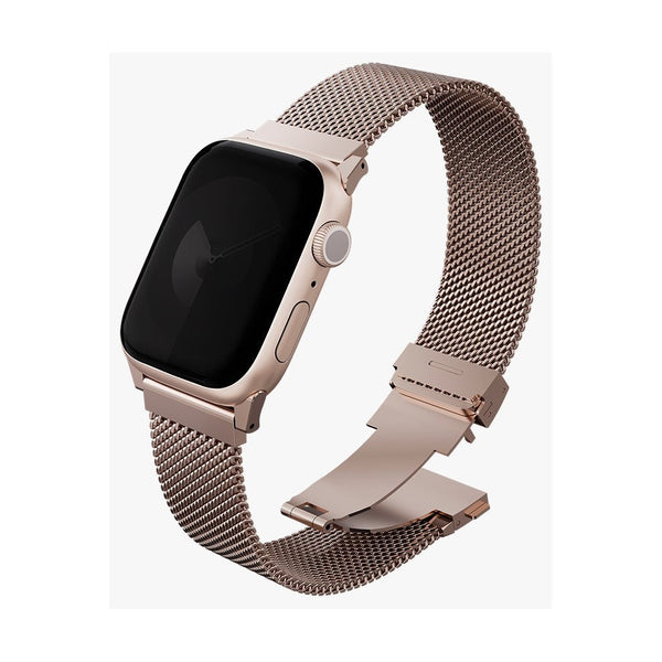 Uniq Dante Pro Apple Watch Self-Adjustable Mesh Steel Band - Metallic Rose