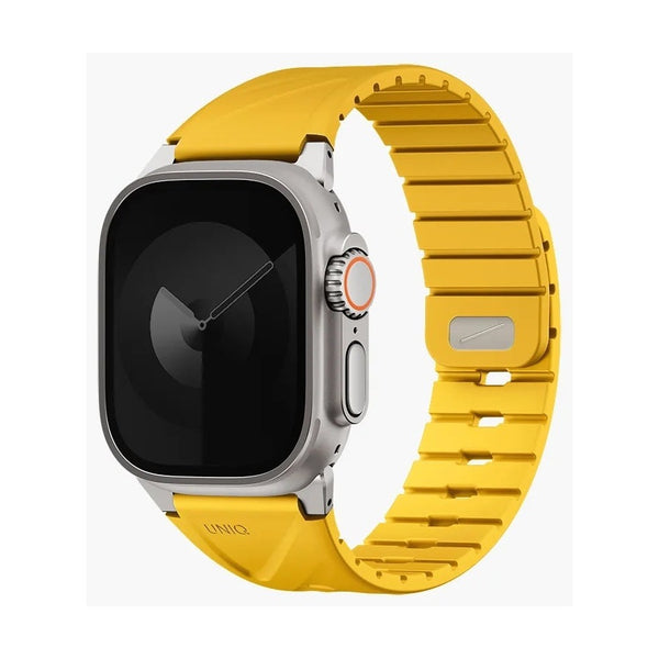 Uniq Fluo Magnetic Apple Watch Strap With Connector - Golden Yellow