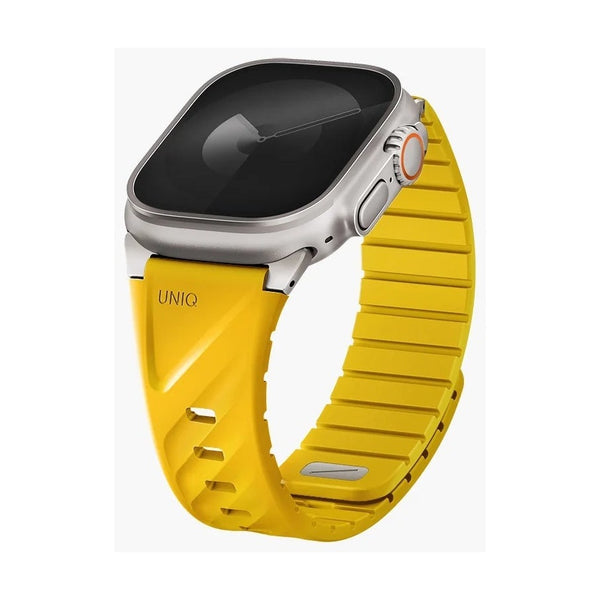 Uniq Fluo Magnetic Apple Watch Strap With Connector - Golden Yellow