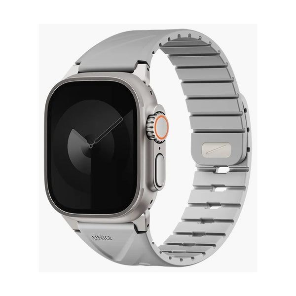 Uniq Fluo Magnetic Apple Watch Strap With Connector - Mist Grey